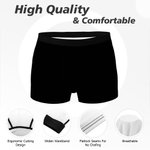 Personalized Property of Skeleton Hand Men Boxer Briefs Underwear with Name Wedding Birthday Anniversary Gift for Boyfriend Husband