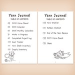 Personalized Yarn Balls 2026 Calendar A5 Journal with Text and Project Planning Page Crocheting Storage Accessories Birthday Gift for Knitting Lovers
