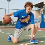 Sac Banane Multicolore Personnalisé avec Nom Numéro Balle Cassée Accessoire Quotidien Cadeau Anniversaire pour Amateur de Sport de Balle