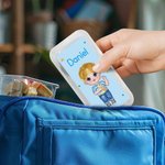 Juego de cubiertos de 3 piezas con nombre y estuche Regalo de cumpleaños de la temporada de vuelta al cole para niños y niñas