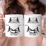 Personlig morsom venn og bestevenn 11 oz keramisk kaffekrus med navn Bursdagsgave til venner