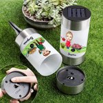 Gepersonaliseerde Cartoon Gardener Waterdichte Solar Garden Light met naam Verwijderbare tuindecoratie Verjaardagscadeau voor familie tuinieren liefhebbers