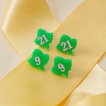 Henkilökohtainen Ivy Leaf korvakorut Sorority Korut numero rekrytointi Kreikan viikon kokous lahja Sororsille