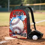 Gepersonaliseerde Watercolor Voetbal Rugby Rugzak Lunch Tas Pencil Case Set met Naam Nummer Terug naar School Team Training Day Verjaardagscadeau voor Jongens Meisjes