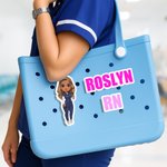 Personalised 3D Printed Cartoon Character Acrylic Bag Charm Accessories for Bogg with Name Graduation Birthday Gift for Nurse Doctor Medical Staff