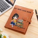 Copertina del taccuino personalizzata con nome e personaggio animato, ideale per schizzi e appunti - Regalo di compleanno per famiglia