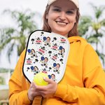 Henkilökohtainen kasvokuva Vedenpitävä Pickleball-mela kansi koukulla Äidin isänpäivä syntymäpäivälahja isälle Äiti isovanhempi Pickleball pelaaja