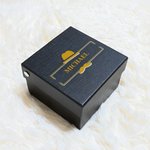 Personlig Stripe Photo Patch Slips med namn och presentförpackning Accessoar för män Bröllopsjubileum Affärsgåva för make pappa