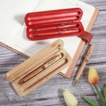 Personalized Cartoon Character Wooden Ballpoint Pen and Case Set with Name and Title Office Supplies Appreciation Gift for Employees Colleagues