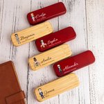 Personalized Cartoon Character Wooden Ballpoint Pen and Case Set with Name and Title Office Supplies Appreciation Gift for Employees Colleagues