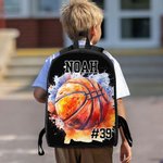 Gepersonaliseerde Watercolor Voetbal Rugby Rugzak Lunch Tas Pencil Case Set met Naam Nummer Terug naar School Team Training Day Verjaardagscadeau voor Jongens Meisjes