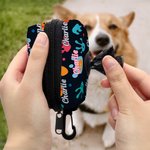 Personalisierte Farbe niedlichen Pfote drucken Hund Poop Aufbewahrungstasche mit Namen Haustier liefert Geburtstagsgeschenk für Hundehalter