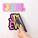 Personalized Flower Heart Bright Coloured Letter Whiteboard Magnet with Text Daily Teaching Tool Back to School Gift for Teachers