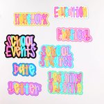 Personalized Flower Heart Bright Coloured Letter Whiteboard Magnet with Text Daily Teaching Tool Back to School Gift for Teachers