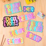 Personalized Flower Heart Bright Coloured Letter Whiteboard Magnet with Text Daily Teaching Tool Back to School Gift for Teachers