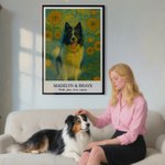 Personalised Turn Photo into Sunflower Oil Paintings Effect Poster Oil Canvas Painting Keepsake Anniversary Birthday Gift for Family Friend