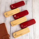 Personalized Birth Flower Wooden Ballpoint Pen and Case Set with Engraved Name Graduation Back to School Birthday Gift for Teachers Students