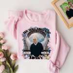 Henkilökohtainen valokuva Taivas Angel Wings Angel Halo T-paita Sweatshirt otsikko ja nimi Memorial Sympathy lahja menetys ystävien perheelle menetys