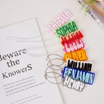 Personifierad flerfärgad ryggsäck Namnskylt Identifiering av föremål Resetillbehör Födelsedagspresent för studenter Reseälskare