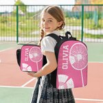 Personalised Multicolour Ball Sports Backpack Lunch Bag Pencil Case Set with Name and Number Team Training Back to School Gift for Kids Students