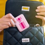 Personalisierte Schatten Monogramm Streifen LED doppelseitige faltbare kompakte Make-up-Spiegel mit anfänglichen Reise-Zubehör Geburtstag Geschenk für Brautjungfer Frauen