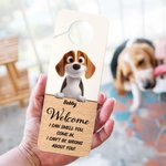 Gepersonaliseerde 3D Cartoon Kat Hond Huisdier Deurhanger met Naam en Tekst Deurknop Teken Verjaardag Kantoor Cadeau voor Huisdier Liefhebbers Eigenaren