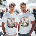 Henkilökohtainen valokuva Taivas Angel Wings Angel Halo T-paita Sweatshirt otsikko ja nimi Memorial Sympathy lahja menetys ystävien perheelle menetys