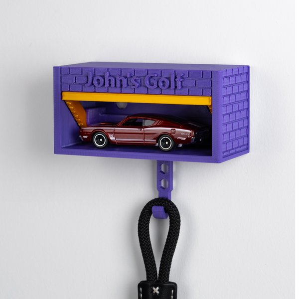 Personalised Car Garage Design Key Holder Hooks with Text and Opening Door Home Decor Housewarming Gift for Friends Family