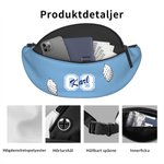 Personlig Cracked Ball Multicolor Sport Midjeväska med namn och nummer Dagligt tillbehör Födelsedag Game Day Present för bollsportälskare