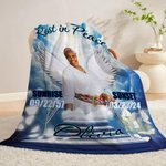 Gepersonaliseerde Hemel Engelen Vleugels Gedenkdeken met Foto en Naam Herinnering In Liefdevolle Herinnering Sympathie Geschenk voor Verlies van Geliefde