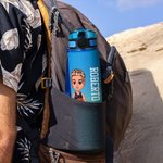 Borraccia sportiva 1000ml personalizzata con nome numero e personaggio sportivo cartone animato regalo di compleanni per amanti di basket e sport