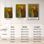Personalised Turn Photo into Sunflower Oil Paintings Effect Poster Oil Canvas Painting Keepsake Anniversary Birthday Gift for Family Friend