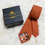 Corbata personalizada con foto y nombre accesorio regalo de aniversario o negocio para hombres