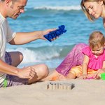 Personalized Multi-color Name 3D Printed Sand Mold 1-7 Letters Beach Vacation Essentials Play Birthday Gift for Family Kids