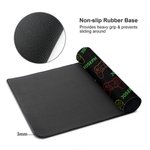 Tappetino per mouse personalizzato al neon Gamepad Design antiscivolo di grandi dimensioni con nome Accessorio per ufficio Regalo di compleanno per studenti colleghi amici
