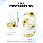 Personlig akvarellblomsterkrans 100% bomulls myk swaddle og knutehatt sett med navn Baby Photo Props Baby shower gave til nyfødt