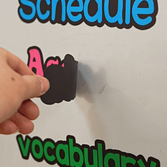 Personalized Multicolor Text Whiteboard Magnetic Label Classroom Interactive Teaching Tool Teacher's Day Back to School Gift for Teachers