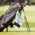 Personalisiertes klassisches schnelles trockenes Waffel-Sport-Golfhandtuch mit Namen und Karabiner-Clip Golf-Zubehör Geburtstagsgeschenk für Golfspieler