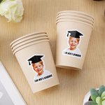 Personalized Graduation Cap Photo Waterproof Confetti Stickers with Text Graduation Party Decoration Favors for Graduates