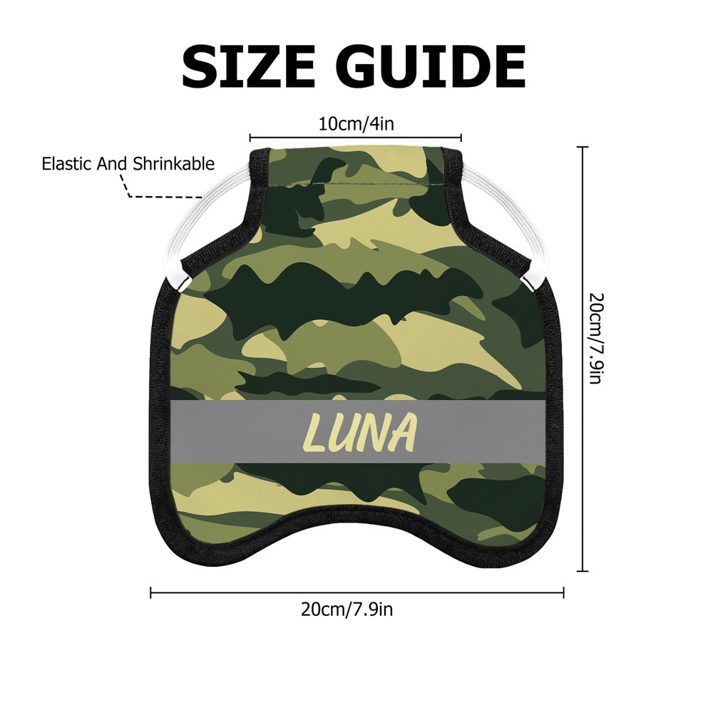 Henkilökohtainen Monivärinen Camouflage Design Hengittävä kana satula Protector nimi Pet Party lahja maanviljelijä lemmikkieläinten kana omistajille 8