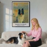Personalisierte Impressionist Sonnenaufgang Ölmalerei Effekt Foto Poster Malerei gerahmt Gemälde mit Namen und Text Geburtstag Geschenk für Familie Freunde