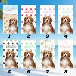 Toalla de playa personalizada de secado rápido con foto de mascota y nombre Piscina Vacaciones Esenciales Regalo de cumpleaños para un amante de las mascotas
