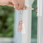 Personalizada Glitter Bolsa de equipaje Mochila acrílico etiqueta de nombre Accesorios de viaje Uso diario Regalo de cumpleaños para el viajero Estudiante