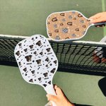 Personalisierte Bones Paw Prints 1-3 Gesicht Fotos Pickleball Paddel mit Namen Wettbewerb Tag Geburtstag Geschenk für Pickleball Spieler Pet Lover