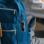 Personalizada Glitter Bolsa de equipaje Mochila acrílico etiqueta de nombre Accesorios de viaje Uso diario Regalo de cumpleaños para el viajero Estudiante