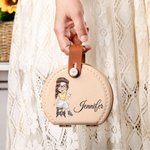 Personalized Cartoon Sewing Character Portable Name Sewing Kit Set Storage Box with Stitching Tools Supplies Birthday Gift for Tailor Sewing Lover