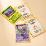 Gepersonaliseerde Foto Klassieke TCG Pokékaart met Tekst en Houten Standaard Vaderdag Valentijnsdag Verjaardagscadeau voor Koppels en Vrienden