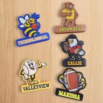 Impression 3D personnalisée Nom de la mascotte Plaque Esprit d'école Décoration de la chambre Cadeau de fin d'études pour étudiant