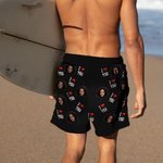 Propriété personnalisée de XX Photo du visage Maillot de bain pour homme avec nom et slip en maille Cadeau d'anniversaire pour mari Petit ami