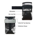 Personalizado Multicolor Camuflaje Diseño Antideslizante Zapatos de perro para pavimento caliente con nombre Accesorios al aire libre Regalo de cumpleaños para los dueños de perros